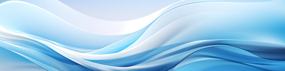 Obraz premium abstract illustration with a reflective liquid metal canvas in shades of sky blu
