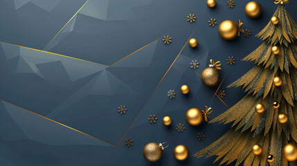 Abstract geometric Christmas background