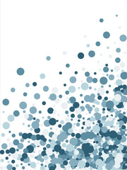 Bubbles pattern Frame Blue banner web. Colored Background. Vector illustration.