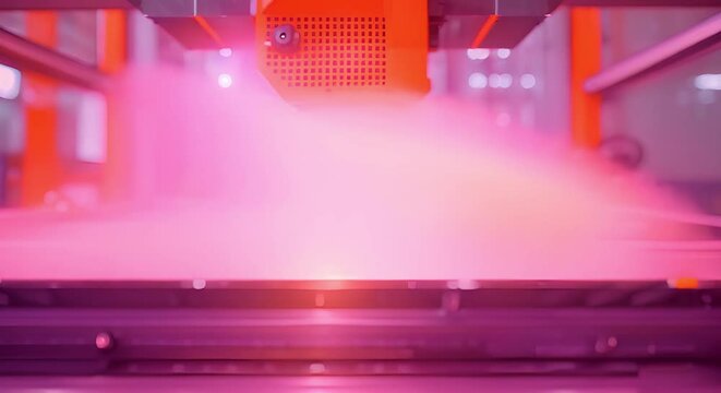 Innovative metal printing platform with laser sintering technology for additive manufacturing. Concept Metal 3D Printing, Laser Sintering, Additive Manufacturing Platform, Innovative Technology