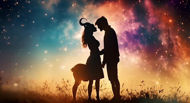 Horoscope compatibility for Capricorn and boyfriend in love astrology and intimacy . Concept Horoscope Compatibility, Love Astrology, Intimacy, Capricorn, Boyfriend