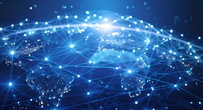 Global Ecommerce Network: Facilitating International Corporations for Global Communication and Data Exchange. Concept Ecommerce Solutions, Global Communication, Data Exchange