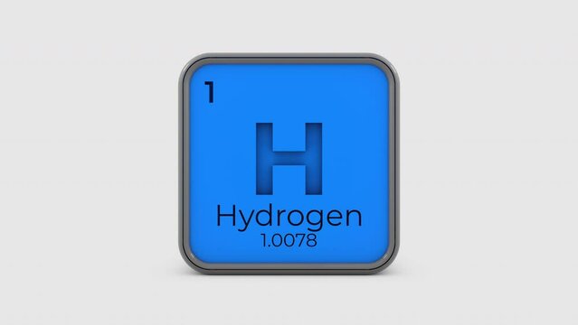 Animation of Hydrogen Element Periodic Table