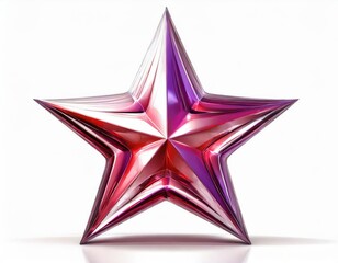 Obraz premium お星さま、つやつや、柔らかい印象、滑らか、ロゴ風、シンプル、煌めく、視覚的に見やすいイラスト 白い背景 generated by AI