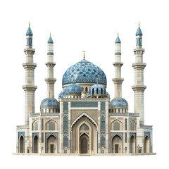 Obraz premium Mosque isolated on white or transparent background