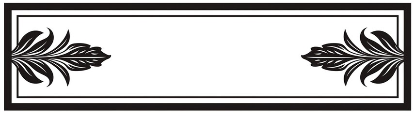 Obraz premium elegant minimalist banner frame on white background