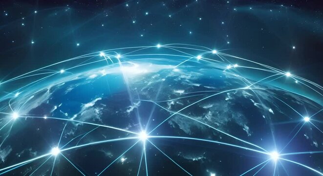 Connecting International Corporations Through a Global Ecommerce Network. Concept Global Ecommerce, International Corporations, Business Networking, Digital Marketplace, Cross-Border Trade