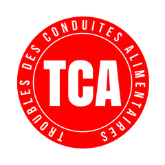 Symbole TCA troubles des conduites alimentaires - obrazy, fototapety, plakaty