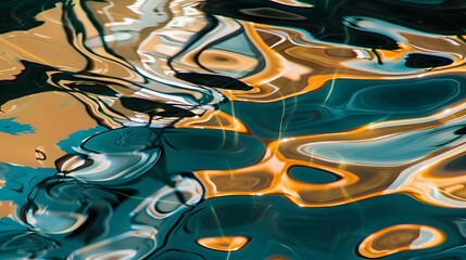 Obraz premium Abstract patterns created by light reflecting off water