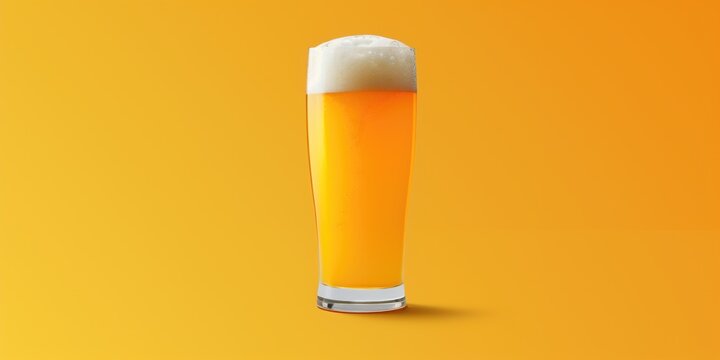 Effervescent Elegance: Minimalist Beer Foam