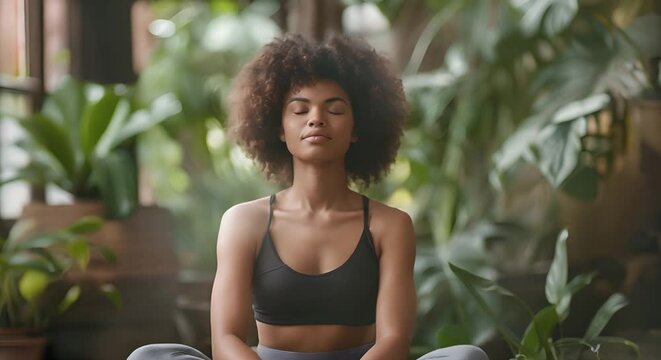 Girl practices selfcare to reduce stress and improve mental wel. Concept Self-Care Activities, Stress Reduction Techniques, Mental Well-Being, Healthy Habits, Relaxation Practices