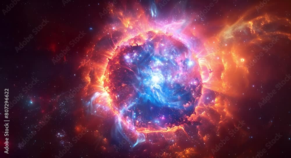 Poster scientists observe dark matter in supernova event unlocking cosmic secrets. concept astronomy, dark 