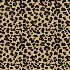 
Leopard texture vector background, cat skin, stylish modern pattern