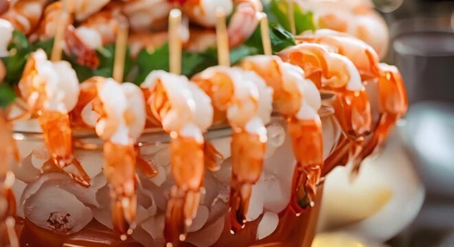Shrimp cocktail servings at catered event . Concept Catering, Shrimp Cocktail, Event Planning, Appetizers, Food Presentation