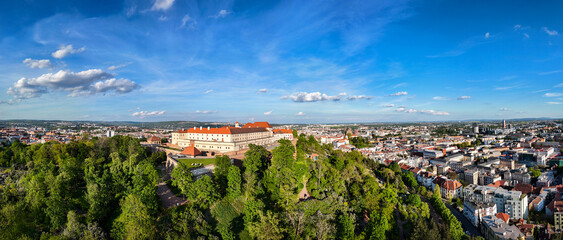 Spilberk Castle with a panorama of Brno