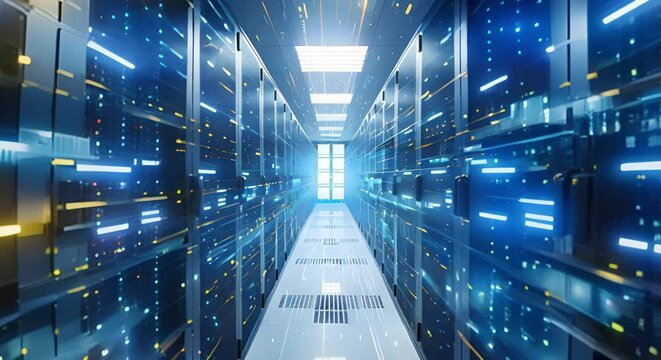 Cuttingedge digital network technology in a hig. Concept Technology Trends, Digital Innovations, High-Tech Solutions
