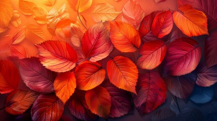 The art abstract background is inspired by autumn leaves textures