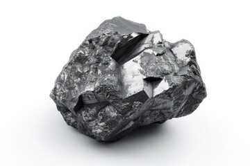 Tantalum: A Pure Element in Industrial Chemistry. 99.95% Purity of Raw Tantalum, Isolated on White