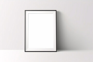 Moderner nat&uuml;rlicher Rahmen isoliert auf transparentem Hintergrund. D&uuml;nnes Portr&auml;t-vertikales Rechteck-Holzrahmen-Mockup f&uuml;r Poster, Foto, Bild, Bild, Wandkunst-Mockup