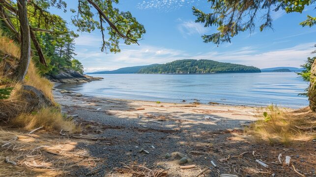 Seaside Serenity: Exploring Eastsound Beach on Scenic Orcas Island, State