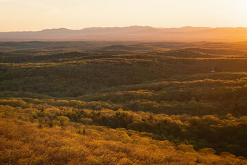 Sunset view from the fire tower on Stissing Mountain, near Pine Plains, New York