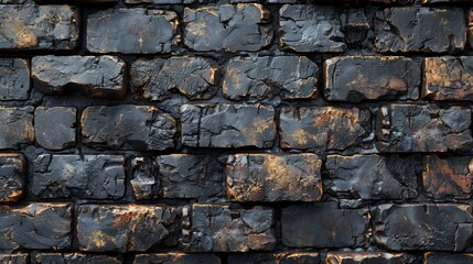 Three-dimensional illustration of a brick wall made from bricks and wallpaper made from bricks.