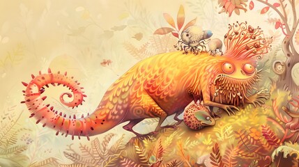 Whimsical illustrations of imaginary creatures