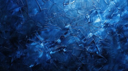 Obraz premium Textured background in dark blue color with shadows.