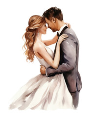 PNG Bride wedding kissing dress.