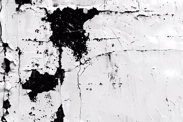 White black grunge texture background. Street art black paint background.
