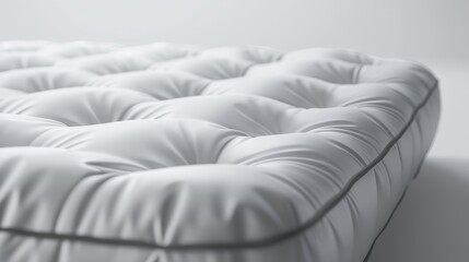 Detailed view of the top-rated air bed for optimal sleeping comfort, perfectly isolated on a white background