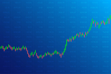 Financial background of trading exchange up arrows and quotes chart 1