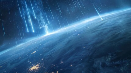 Cosmic Rays Streaming Through Earth's Atmosphere Generative AI