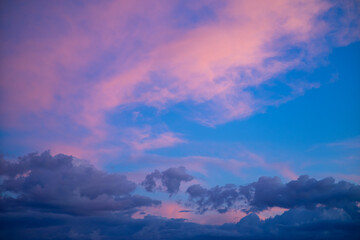 beautiful sunset sky