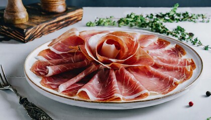 plato de jam&oacute;n iberico