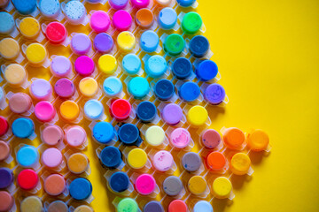 rich acrylic paints for painting in small jars