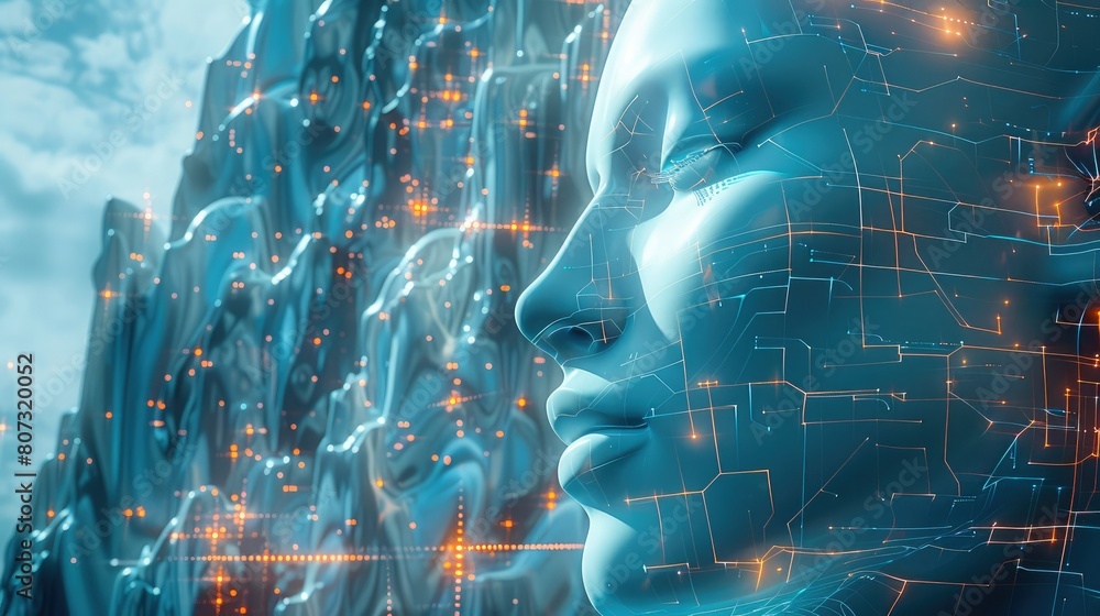 Aufkleber ai digital transformation. generative ai.