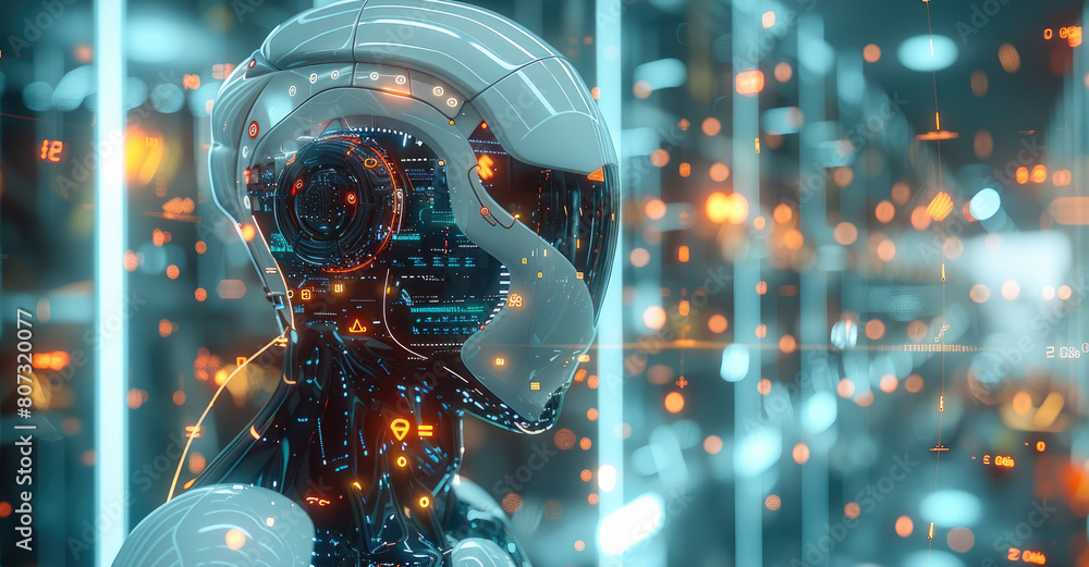 Poster ai digital transformation. generative ai.