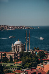 Naklejka premium view of the bosphorus strait