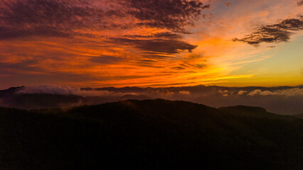 brazilian beach garopaba sunset