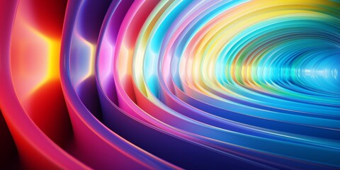 Obraz premium Vibrant rainbow-colored abstract background