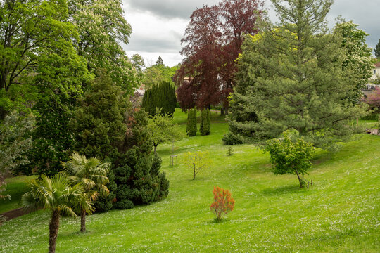 Le parc Bargoin &agrave; Clermont-Ferrand en Auvergne France
