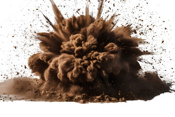 PNG Powder sand splattered exploding
