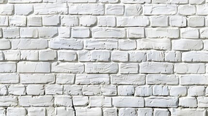 White brick wall texture background vector seamless pattern A wide panoramic banner with a simple minimalist design of a white brick wall in the style of a background Background fo