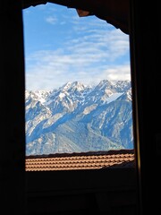 view from the window mountains