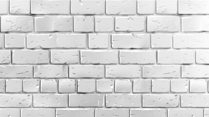 White brick wall texture background A wide panoramic banner with a simple minimalist design of a white brick wall