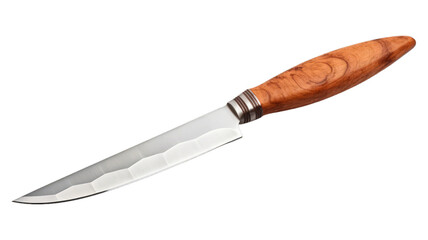 Carving Knife isolated on transparent png background. Generative ai - Powered by Adobe