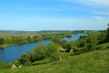A lake surrounded by trees
