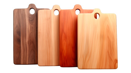Chopping Boards isolated on transparent png background. Generative ai