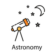 Astronomy icon. Vector Icon Design
